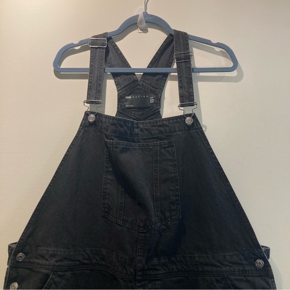 ASOS Sz 20 Adjustable Straps Several Pockets Denim  Overalls in Black - Picture 7 of 15
